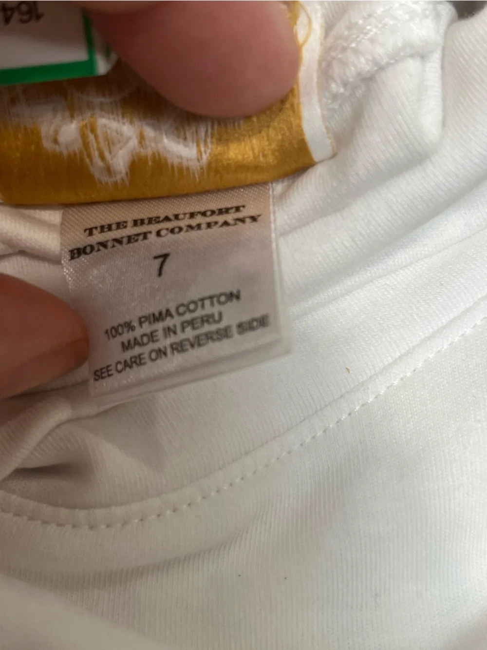 The Beaufort Bonnet Company White kids Turtleneck Size 7